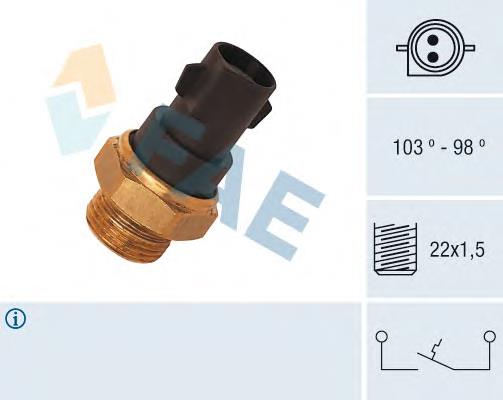 37290 FAE Sensor de temperatura do fluido de esfriamento (de ativação de ventilador do radiador)