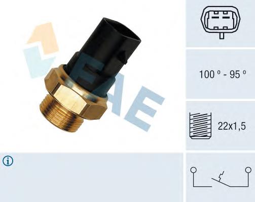 Sensor de temperatura do fluido de esfriamento (de ativação de ventilador do radiador) 1341047 General Motors