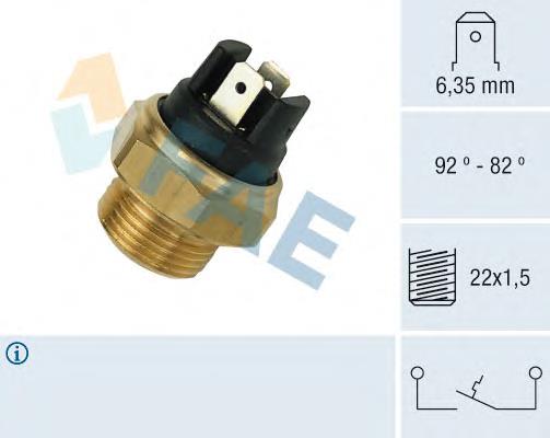 37320 FAE Sensor de temperatura do fluido de esfriamento (de ativação de ventilador do radiador)