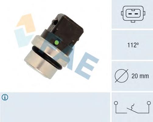 35640 FAE Sensor de temperatura do fluido de esfriamento (de ativação de ventilador do radiador)