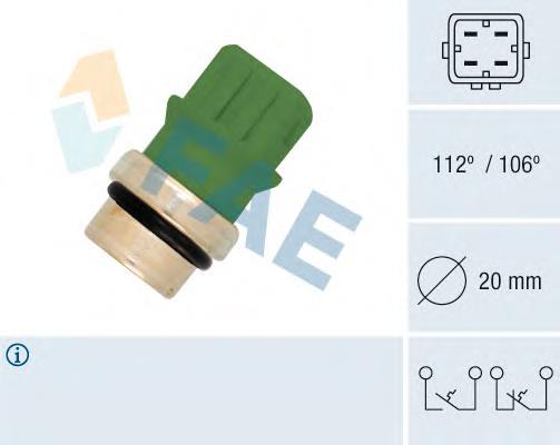 35590 FAE Sensor de temperatura do fluido de esfriamento