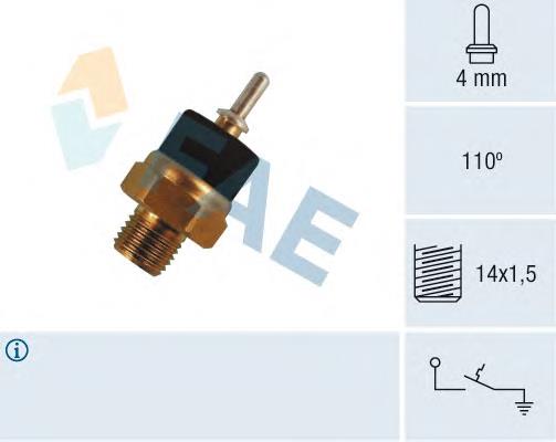 A0065453724 Mercedes Sensor de temperatura do fluido de esfriamento