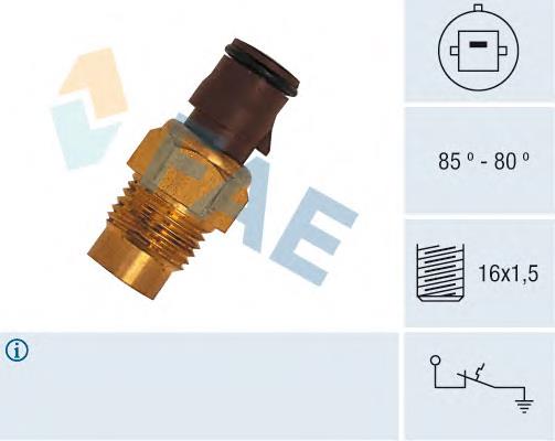 Sensor de temperatura do fluido de esfriamento (de ativação de ventilador do radiador) 8942810100 Toyota