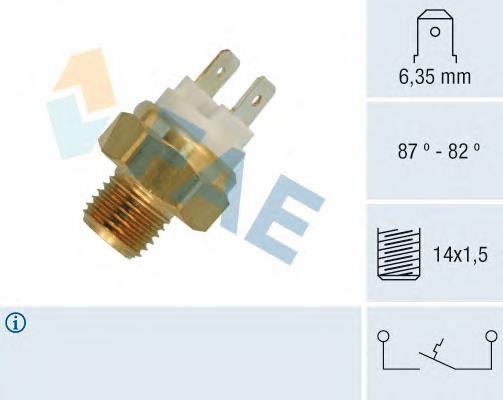 Sensor de temperatura do fluido de esfriamento (de ativação de ventilador do radiador) 32866410 Volvo