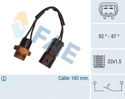 Compre 82436409 Fiat/Alfa/Lancia Sensor de temperatura do fluido de esfriamento (de ativação de ventilador do radiador)