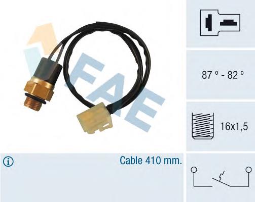 36240 FAE Sensor de temperatura do fluido de esfriamento (de ativação de ventilador do radiador)
