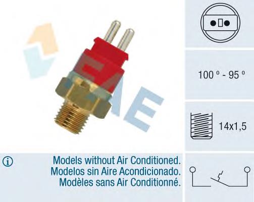36250 FAE Sensor de temperatura do fluido de esfriamento (de ativação de ventilador do radiador)