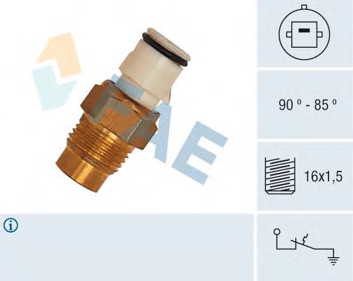 Compre Sensor de temperatura do fluido de esfriamento (de ativação de ventilador do radiador) Toyota Celica 