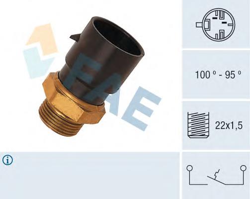 36190 FAE Sensor de temperatura do fluido de esfriamento (de ativação de ventilador do radiador)