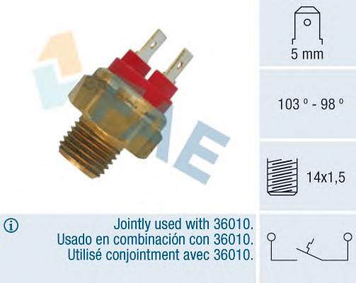 Compre 61311364273 BMW Sensor de temperatura do fluido de esfriamento (de ativação de ventilador do radiador)