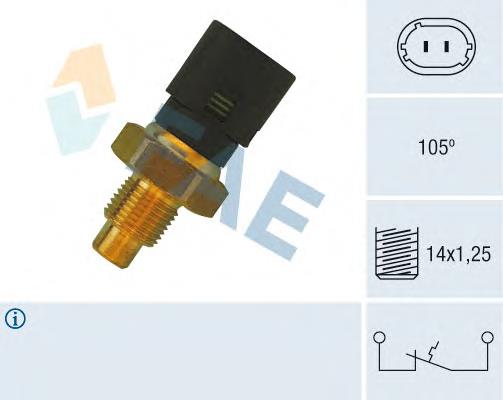 35890 FAE Sensor de temperatura do fluido de esfriamento, no dispositivo