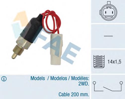 40870 FAE Sensor de ativação das luzes de marcha à ré
