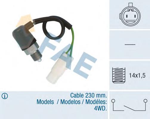 40850 FAE Sensor de ativação das luzes de marcha à ré
