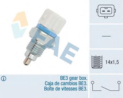 40650 FAE Sensor de ativação das luzes de marcha à ré