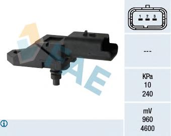 Sensor de pressão no coletor de admissão, MAP 84238A2 Sidat