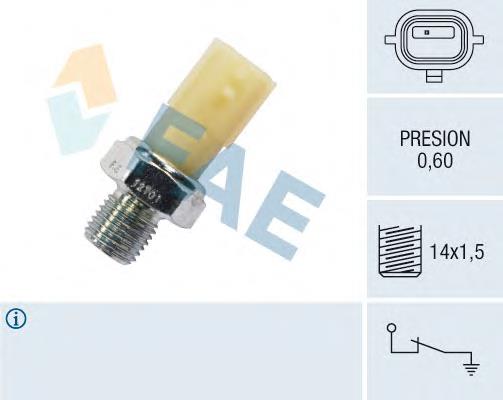 12701 FAE Sensor de pressão de óleo