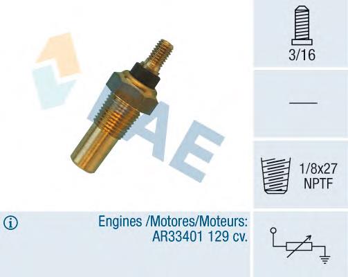 32040 FAE Sensor de temperatura do fluido de esfriamento