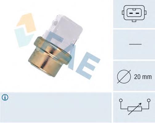 32600 FAE Sensor de temperatura do fluido de esfriamento, no dispositivo