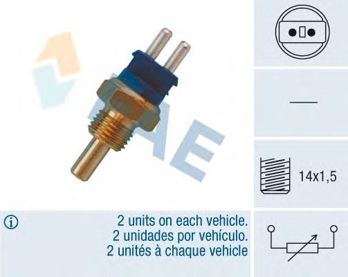 Sensor de temperatura do fluido de esfriamento Mercedes 0085424517