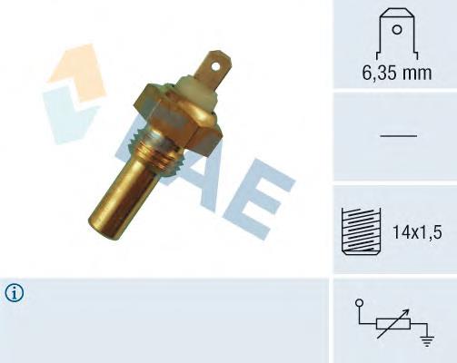 Sensor de temperatura do fluido de esfriamento Vika 99190080601