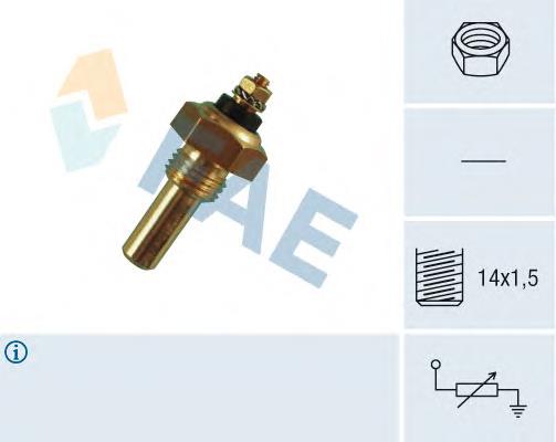 Sensor de temperatura do fluido de esfriamento 0015422317 Mercedes