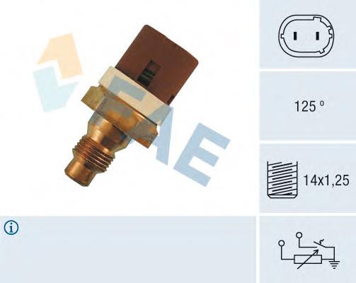 Sensor de temperatura do fluido de esfriamento 7700778783 Renault (RVI)