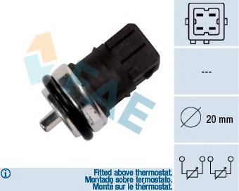 33810 FAE Sensor de temperatura do fluido de esfriamento