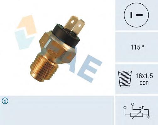 34020 FAE Sensor de temperatura do fluido de esfriamento