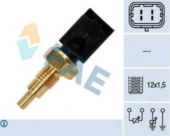 Sensor de temperatura do fluido de esfriamento Fiat/Alfa/Lancia 46753479