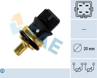33785 FAE Sensor de temperatura do fluido de esfriamento