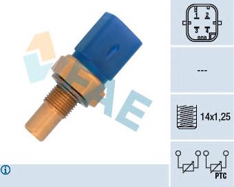 33791 FAE Sensor de temperatura do fluido de esfriamento