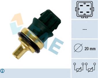 33782 FAE Sensor de temperatura do fluido de esfriamento