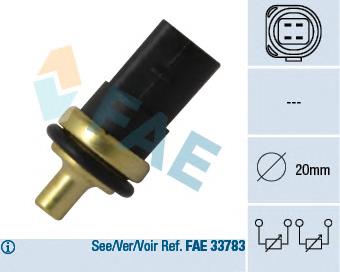 33781 FAE Sensor de temperatura do fluido de esfriamento