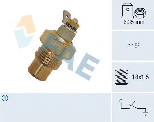 Compre 7702040367 Renault (RVI) Sensor de temperatura do fluido de esfriamento, no dispositivo