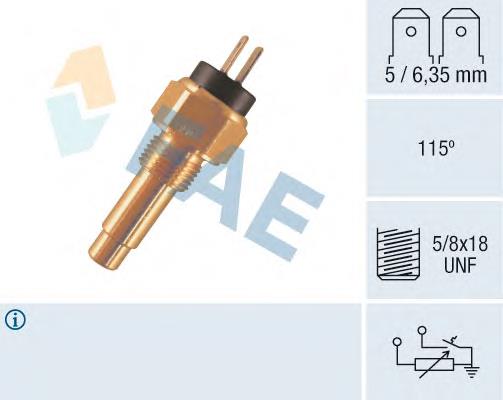 34480 FAE Sensor de temperatura do fluido de esfriamento