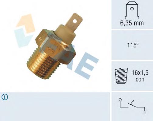 Compre 7588920 Fiat/Alfa/Lancia Sensor de temperatura do fluido de esfriamento