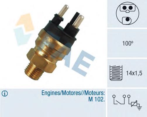 Sensor de temperatura do fluido de esfriamento (de ativação de ventilador do radiador) Mercedes A0065459124 preço, a partir de 26,47 USD