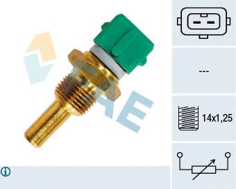 133847 Peugeot/Citroen Sensor de temperatura do fluido de esfriamento