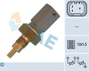 Sensor de temperatura do fluido de esfriamento 60814402 Fiat/Alfa/Lancia