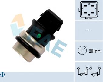 33650 FAE Sensor de temperatura do fluido de esfriamento