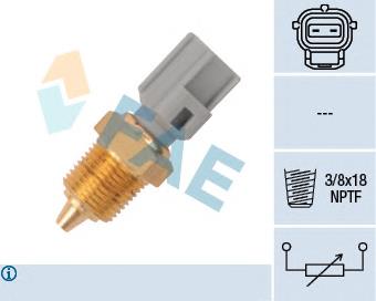 33425 FAE Sensor de temperatura do fluido de esfriamento