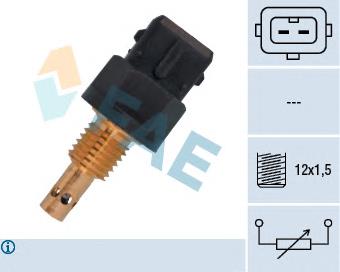 Sensor de temperatura da mistura de ar Fiat/Alfa/Lancia 7686599