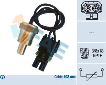 8933002383 Renault (RVI) Sensor de temperatura do fluido de esfriamento
