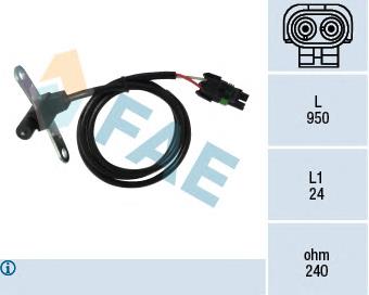 Sensor de posição (de revoluções) de cambota Renault (RVI) 7700720341