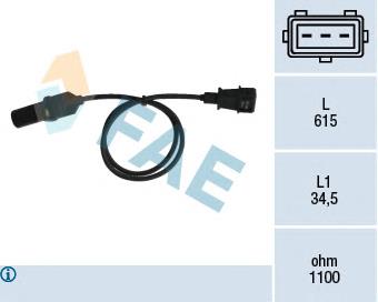 Sensor de posição (de revoluções) de cambota Alfa E-Parts AF01747