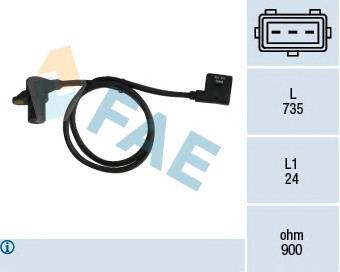 79038 FAE Sensor de posição (de revoluções) de cambota