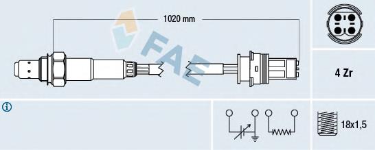 Compre 0285 NGK Sonda lambda, sensor esquerdo de oxigênio até o catalisador