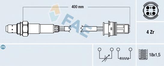 Sonda lambda, sensor de oxigênio 11781741317 BMW