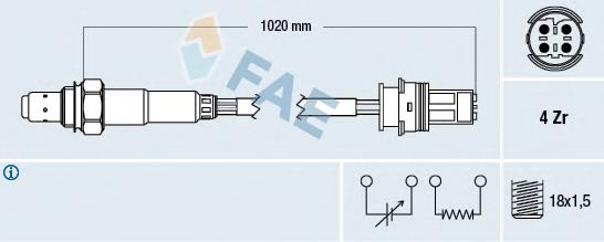 11781404697 BMW Sonda lambda, sensor de oxigênio