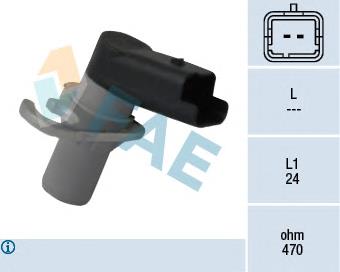 79117 FAE Sensor de posição (de revoluções) de cambota